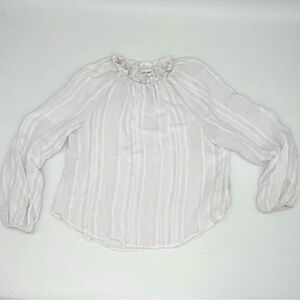 Bella Dahl White Striped Blouse